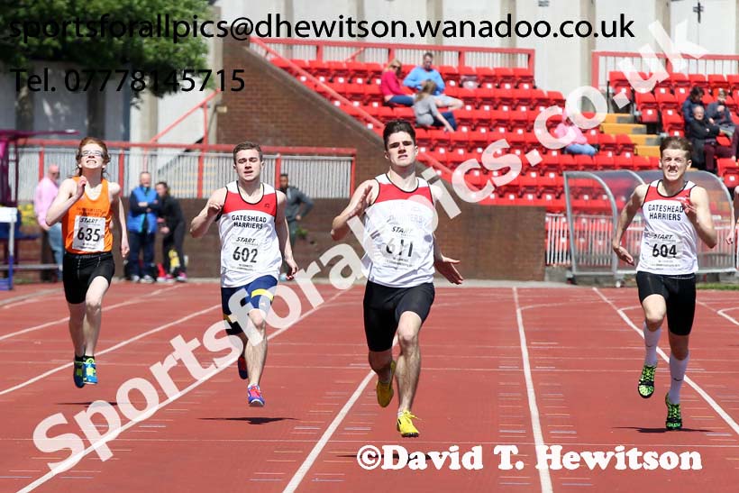 Mens under-20s, North East Track and Field Champs., Gateshead. Photo: David T. Hewitson/Sports for All Pics
